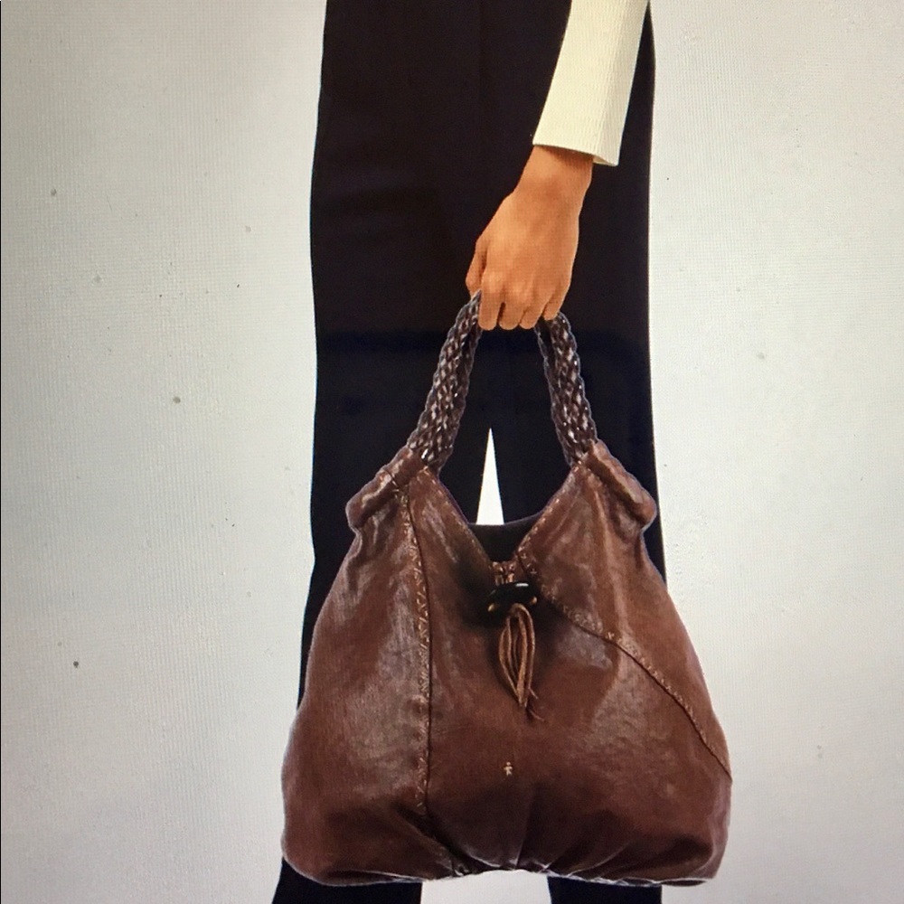 Sold! HENRY CUIR BEUGELIN Brown Leather Tote